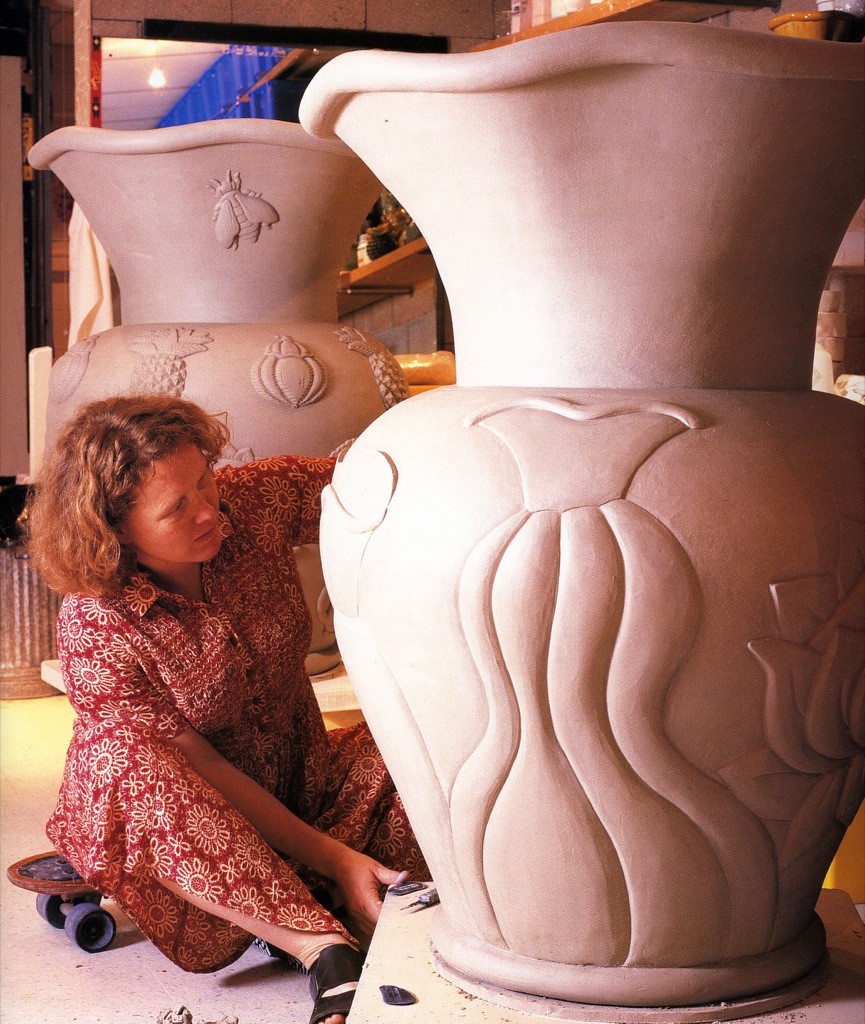 Mother and Daughter Pots of Symbols Kate Malone Ceramics & Glaze
