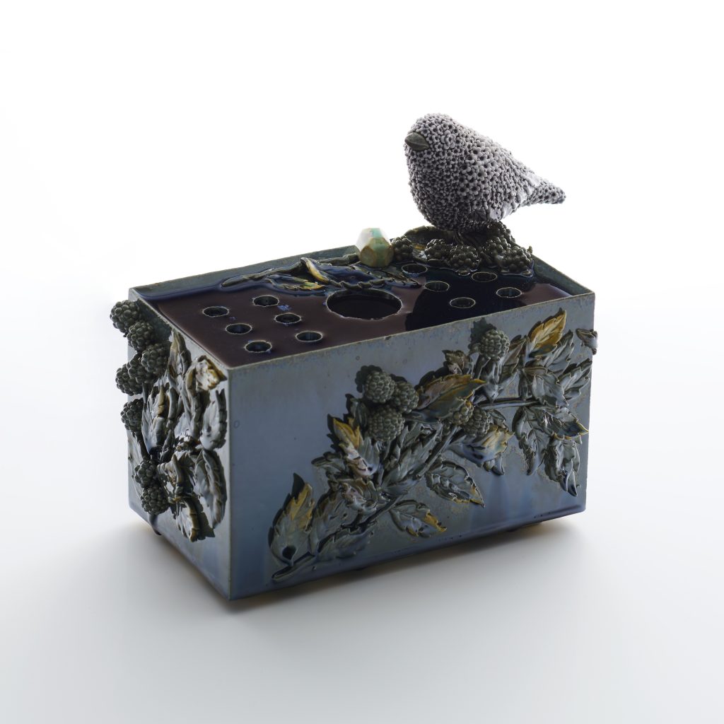 Bird in the Moonlight Flower Brick - 